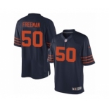 Men's Nike Chicago Bears #50 Jerrell Freeman Limited Navy Blue 1940s Throwback Alternate NFL Jersey