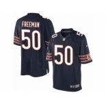 Men's Nike Chicago Bears #50 Jerrell Freeman Limited Navy Blue Team Color NFL Jersey