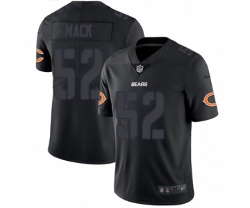 Men's Nike Chicago Bears #52 Khalil Mack Limited Black Rush Impact NFL Jersey