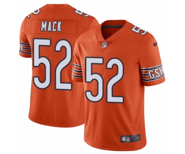 Men's Nike Chicago Bears #52 Khalil Mack Orange Alternate Vapor Untouchable Limited Player NFL Jersey