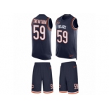 Men's Nike Chicago Bears #59 Danny Trevathan Limited Navy Blue Tank Top Suit NFL Jersey