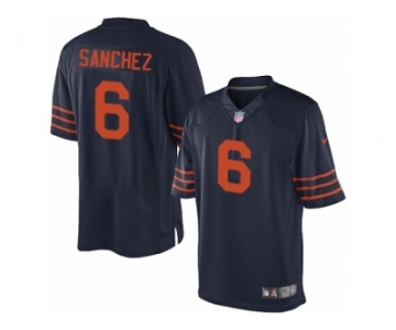 Men's Nike Chicago Bears #6 Mark Sanchez Limited Navy Blue 1940s Throwback Alternate NFL Jersey