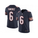 Men's Nike Chicago Bears #6 Mark Sanchez Limited Navy Blue Rush NFL Jersey