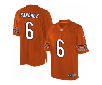 Men's Nike Chicago Bears #6 Mark Sanchez Limited Orange Alternate NFL Jersey