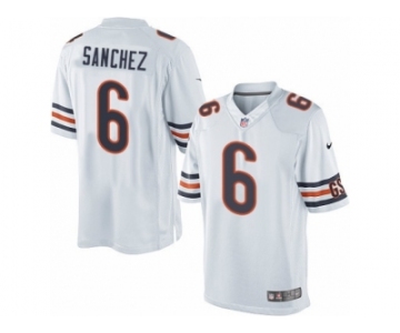 Men's Nike Chicago Bears #6 Mark Sanchez Limited White NFL Jersey