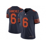 Men's Nike Chicago Bears #6 Mark Sanchez Vapor Untouchable Limited Navy Blue 1940s Throwback Alternate NFL Jersey