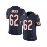 Men's Nike Chicago Bears #62 Ted Larsen Limited Navy Blue Rush NFL Jersey