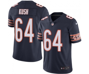 Men's Nike Chicago Bears #64 Eric Kush Navy Blue Team Color Vapor Untouchable Limited Player NFL Jersey