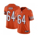 Men's Nike Chicago Bears #64 Eric Kush Orange Alternate Vapor Untouchable Limited Player NFL Jersey