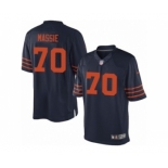 Men's Nike Chicago Bears #70 Bobby Massie Limited Navy Blue 1940s Throwback Alternate NFL Jersey