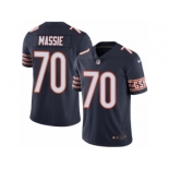 Men's Nike Chicago Bears #70 Bobby Massie Limited Navy Blue Rush NFL Jersey