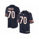 Men's Nike Chicago Bears #70 Bobby Massie Limited Navy Blue Team Color NFL Jersey