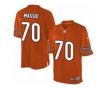 Men's Nike Chicago Bears #70 Bobby Massie Limited Orange Alternate NFL Jersey