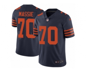 Men's Nike Chicago Bears #70 Bobby Massie Vapor Untouchable Limited Navy Blue 1940s Throwback Alternate NFL Jersey