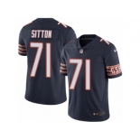 Men's Nike Chicago Bears #71 Josh Sitton Limited Navy Blue Rush NFL Jersey