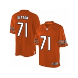 Men's Nike Chicago Bears #71 Josh Sitton Limited Orange Alternate NFL Jersey