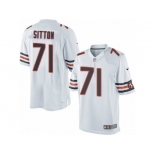 Men's Nike Chicago Bears #71 Josh Sitton Limited White NFL Jersey