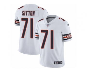 Men's Nike Chicago Bears #71 Josh Sitton Vapor Untouchable Limited White NFL Jersey