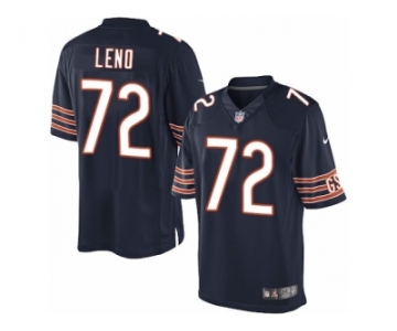 Men's Nike Chicago Bears #72 Charles Leno Limited Navy Blue Team Color NFL Jersey