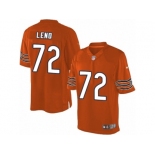 Men's Nike Chicago Bears #72 Charles Leno Limited Orange Alternate NFL Jersey