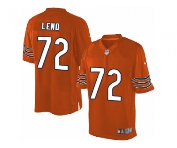 Men's Nike Chicago Bears #72 Charles Leno Limited Orange Alternate NFL Jersey