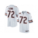 Men's Nike Chicago Bears #72 Charles Leno Limited White NFL Jersey