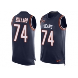 Men's Nike Chicago Bears #74 Jonathan Bullard Limited Navy Blue Player Name & Number Tank Top NFL Jersey