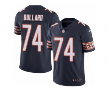 Men's Nike Chicago Bears #74 Jonathan Bullard Limited Navy Blue Rush NFL Jersey