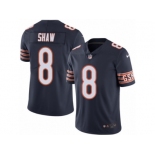 Men's Nike Chicago Bears #8 Connor Shaw Limited Navy Blue Rush NFL Jersey