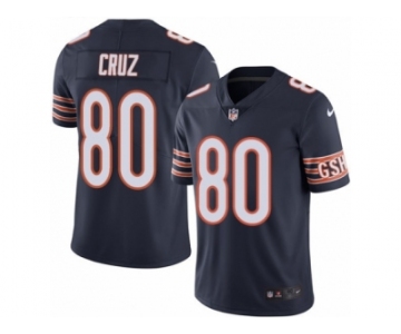 Men's Nike Chicago Bears #80 Victor Cruz Navy Blue Team Color Vapor Untouchable Limited Player NFL Jersey