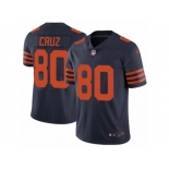 Men's Nike Chicago Bears #80 Victor Cruz Vapor Untouchable Limited Navy Blue Alternate NFL Jersey