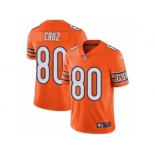 Men's Nike Chicago Bears #80 Victor Cruz Vapor Untouchable Limited Orange Rush NFL Jersey