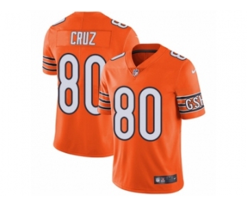 Men's Nike Chicago Bears #80 Victor Cruz Vapor Untouchable Limited Orange Rush NFL Jersey