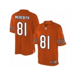 Men's Nike Chicago Bears #81 Cameron Meredith Limited Orange Alternate NFL Jersey