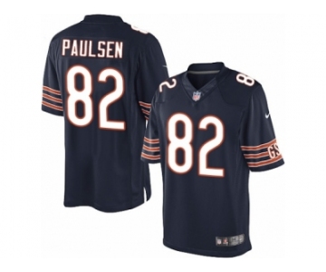 Men's Nike Chicago Bears #82 Logan Paulsen Limited Navy Blue Team Color NFL Jersey