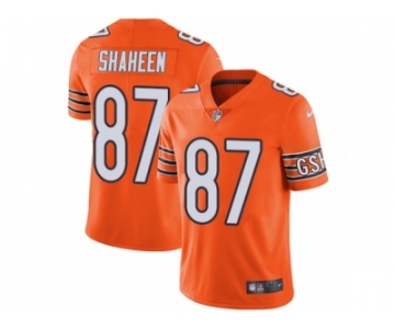 Men's Nike Chicago Bears #87 Adam Shaheen Vapor Untouchable Limited Orange Rush NFL Jersey