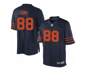 Men's Nike Chicago Bears #88 Dion Sims Limited Navy Blue 1940s Throwback Alternate NFL Jersey