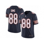 Men's Nike Chicago Bears #88 Dion Sims Limited Navy Blue Rush NFL Jersey