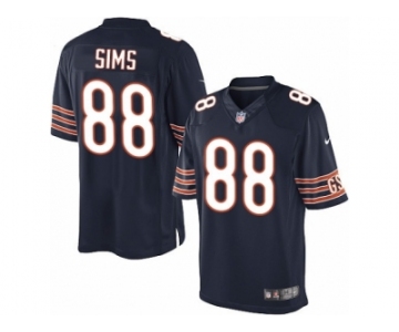 Men's Nike Chicago Bears #88 Dion Sims Limited Navy Blue Team Color NFL Jersey