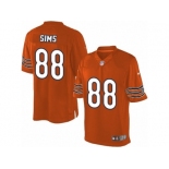 Men's Nike Chicago Bears #88 Dion Sims Limited Orange Alternate NFL Jersey