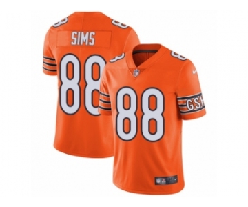 Men's Nike Chicago Bears #88 Dion Sims Vapor Untouchable Limited Orange Rush NFL Jersey