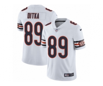 Men's Nike Chicago Bears #89 Mike Ditka Vapor Untouchable Limited White NFL Jersey