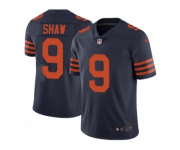 Men's Nike Chicago Bears #9 Connor Shaw Vapor Untouchable Limited Navy Blue 1940s Throwback Alternate NFL Jersey