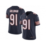 Men's Nike Chicago Bears #91 Eddie Goldman Limited Navy Blue Rush NFL Jersey