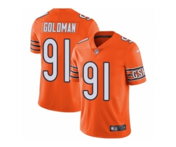 Men's Nike Chicago Bears #91 Eddie Goldman Vapor Untouchable Limited Orange Rush NFL Jersey