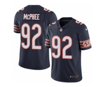 Men's Nike Chicago Bears #92 Pernell McPhee Limited Navy Blue Rush NFL Jersey