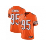 Men's Nike Chicago Bears #95 John Jenkins Vapor Untouchable Limited Orange Rush NFL Jersey