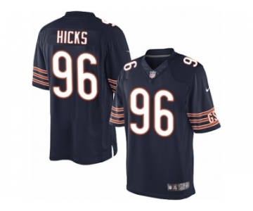 Men's Nike Chicago Bears #96 Akiem Hicks Limited Navy Blue Team Color NFL Jersey