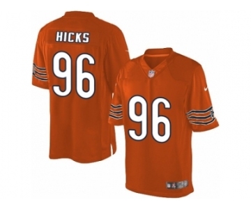 Men's Nike Chicago Bears #96 Akiem Hicks Limited Orange Alternate NFL Jersey