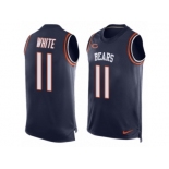 Nike Bears #11 Kevin White Navy Blue Team Color Men's Stitched NFL Limited Tank Top Jersey